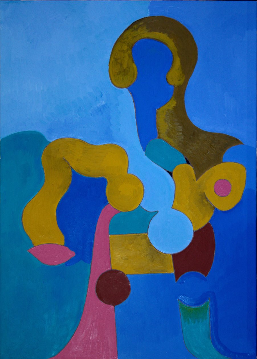 小斯芬克斯，2009年（布面油画） 作者 扬·格罗内伯格