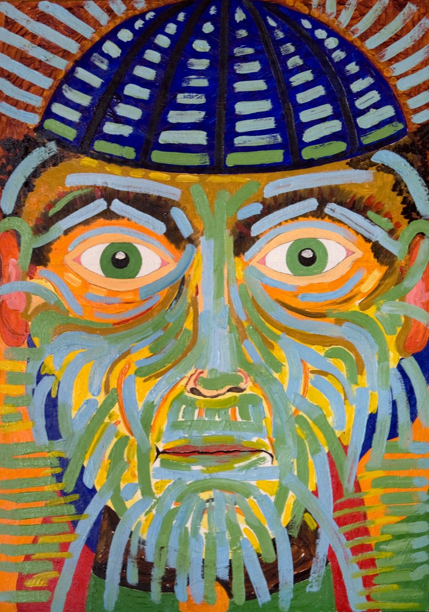 法师的凝视》，2005年（木板油画）。 作者 扬·格罗内伯格