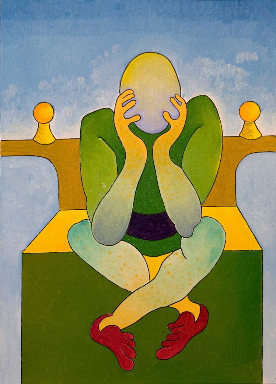 万蛙之王》，2007年（布面油画）。 作者 扬·格罗内伯格
