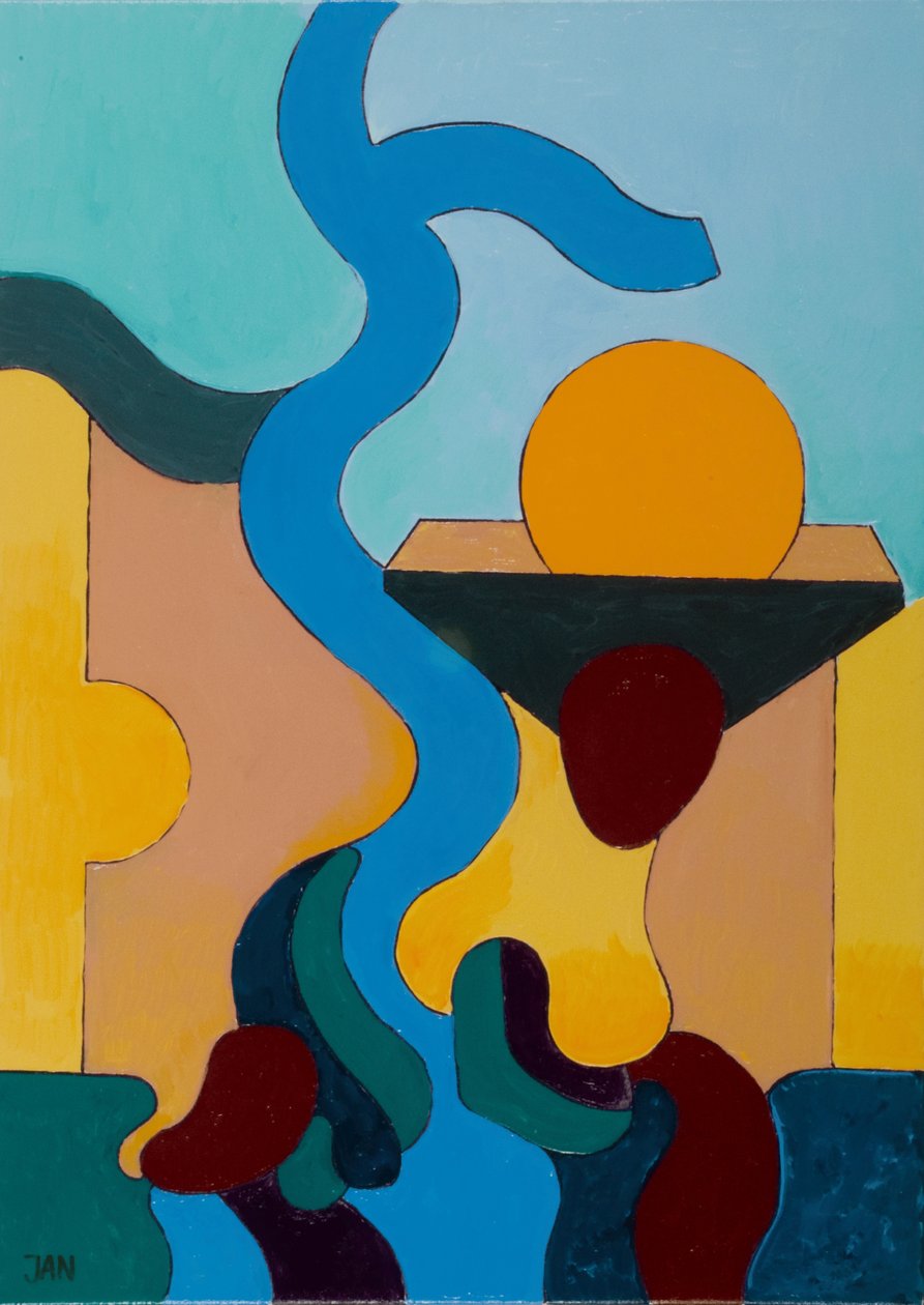 魔法之井》，2009年（布面油画）。 作者 扬·格罗内伯格