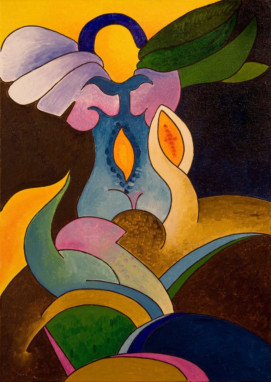 不明身份的低空飞行物，2007年（布面油画） 作者 扬·格罗内伯格