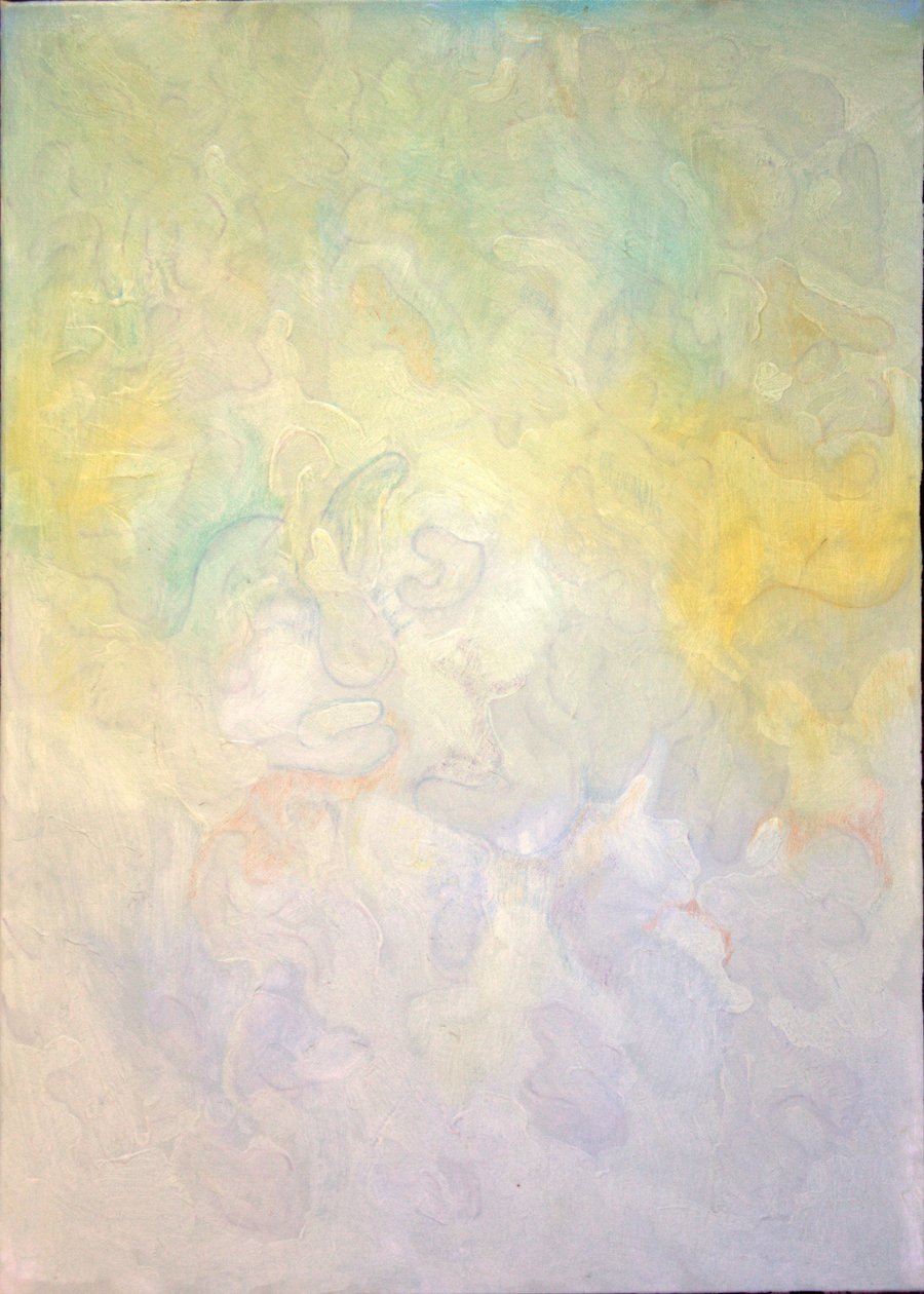 非常浓的雾，2009年（布面油画） 作者 扬·格罗内伯格