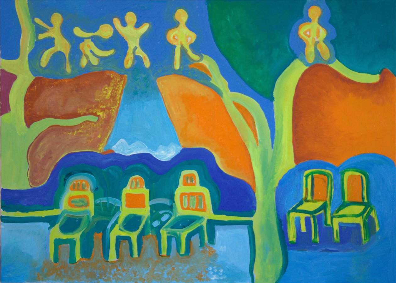 冬天来了，2009（布面油画） 作者 扬·格罗内伯格