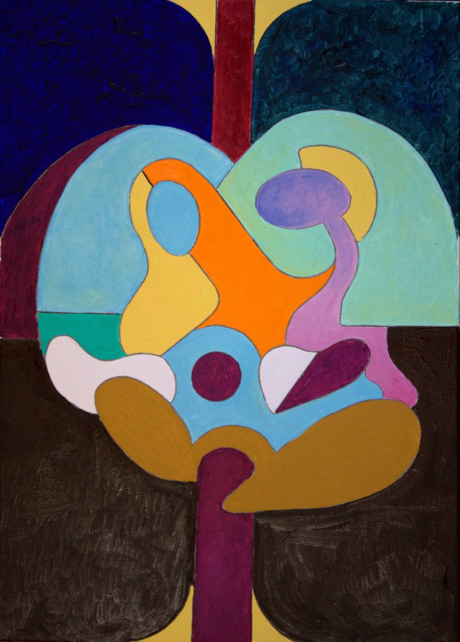 你和我》，2009年（布面油画） 作者 扬·格罗内伯格
