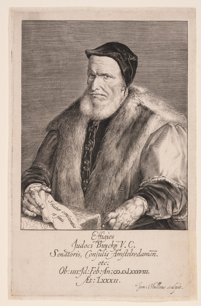 Joost Buyck，阿姆斯特丹市长 作者 扬·哈曼斯（Jan Harmensz）。穆勒