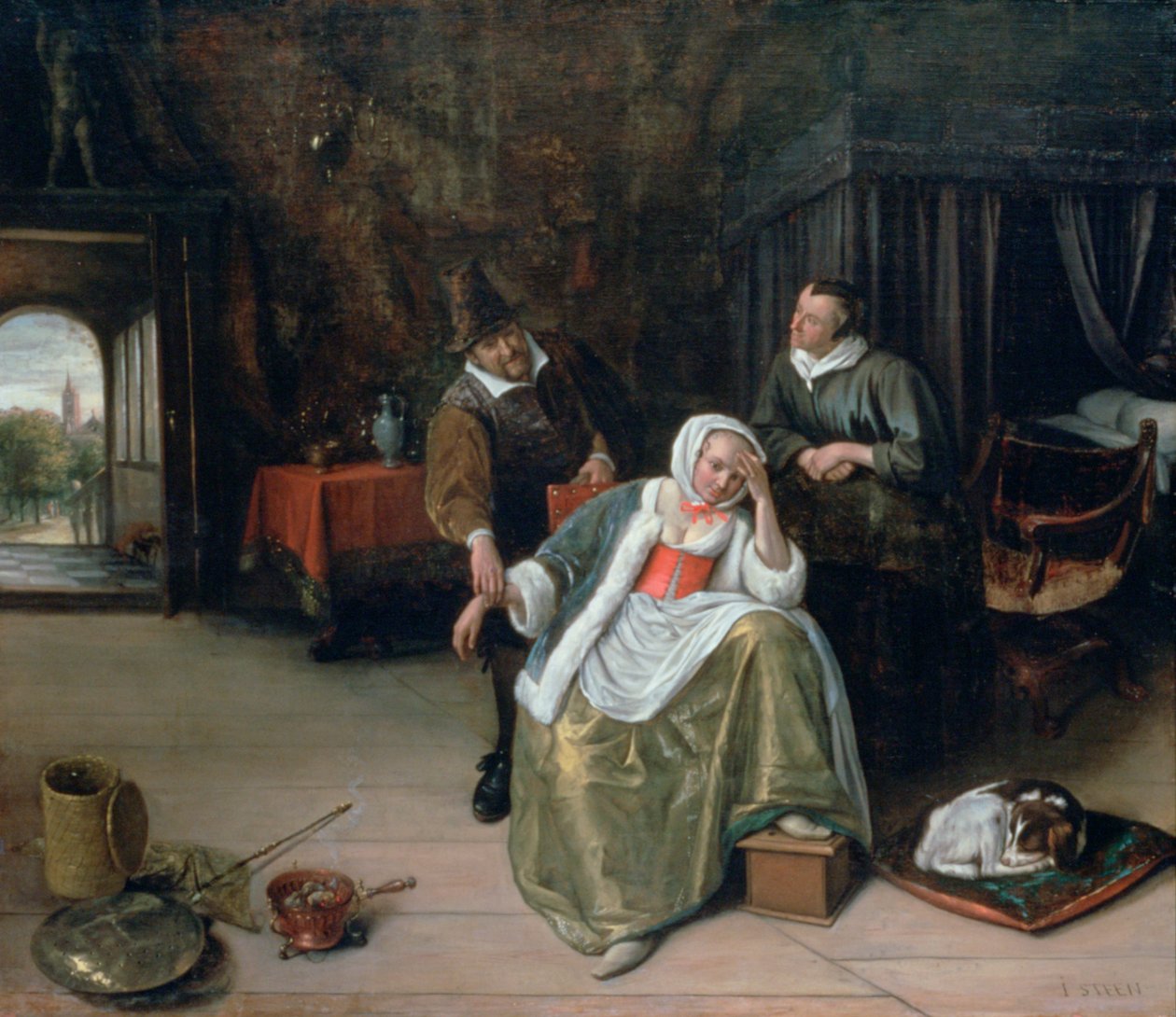 相思未婚少女，c1660 作者 扬·哈维克斯佐恩·斯汀