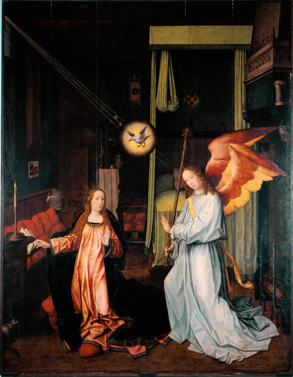 Jan Provost（约 1465-1529 年）的木头报喜画。 300x200 cm Genes, Galleria di Palazzo Bianco 作者 扬二世教务长