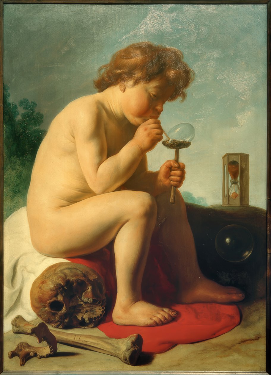 肥皂泡的孩子 作者 Jan I Lievens