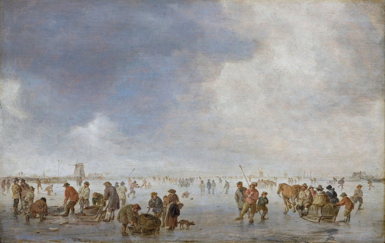 冰上的冬日景象 作者 Jan Josefsz Goyen van