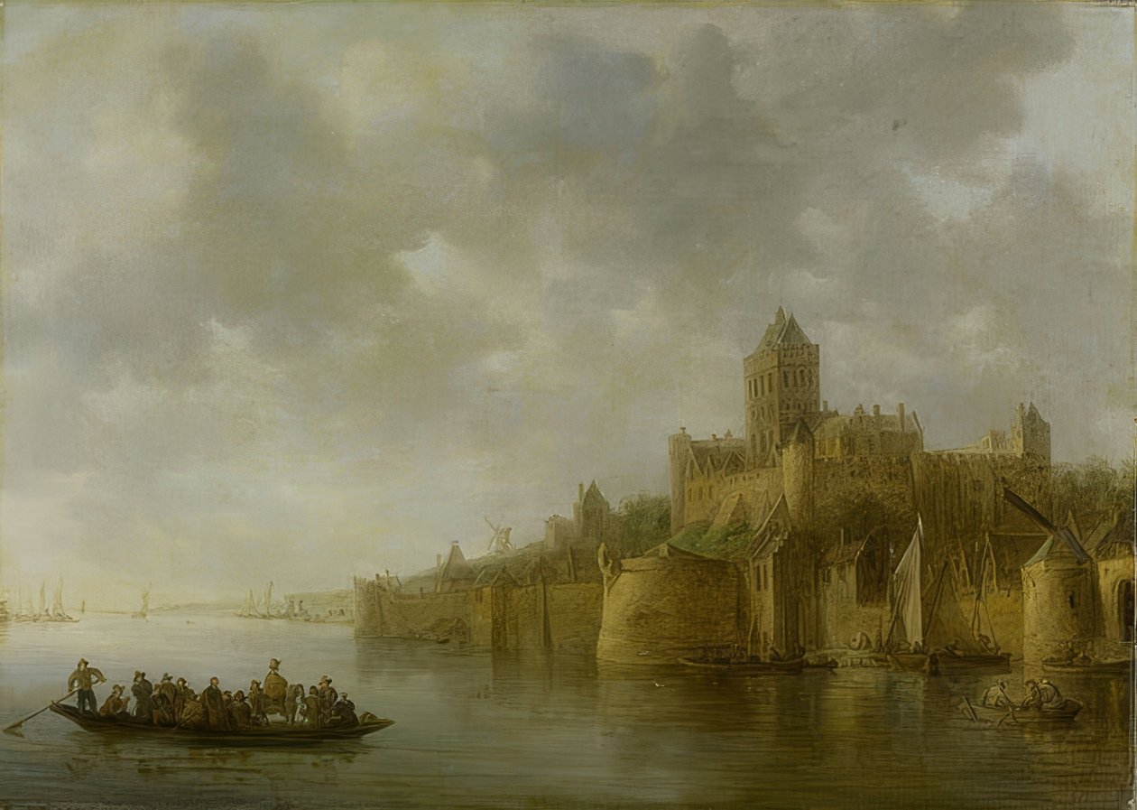 奈梅亨的Der Valkhof。 1641 作者 扬·约瑟夫斯·范·高恩