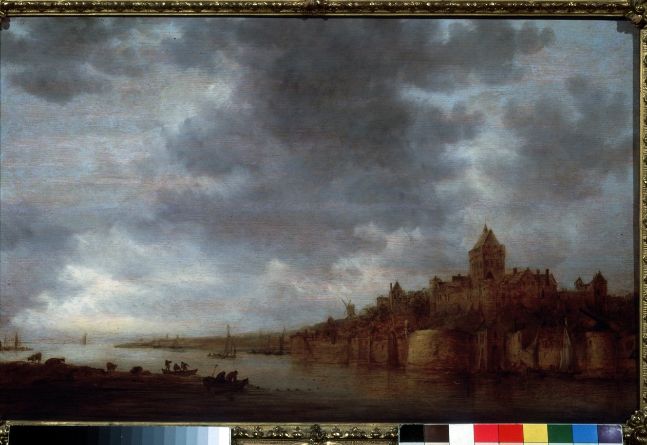 "荷兰奈梅亨瓦尔河景色"（奈梅亨的瓦尔霍夫），Jan Josephsz van Goyen（1596-1656 年）创作，1649 年 莫斯科普希金博物馆 作者 扬·约瑟夫斯·范·高恩