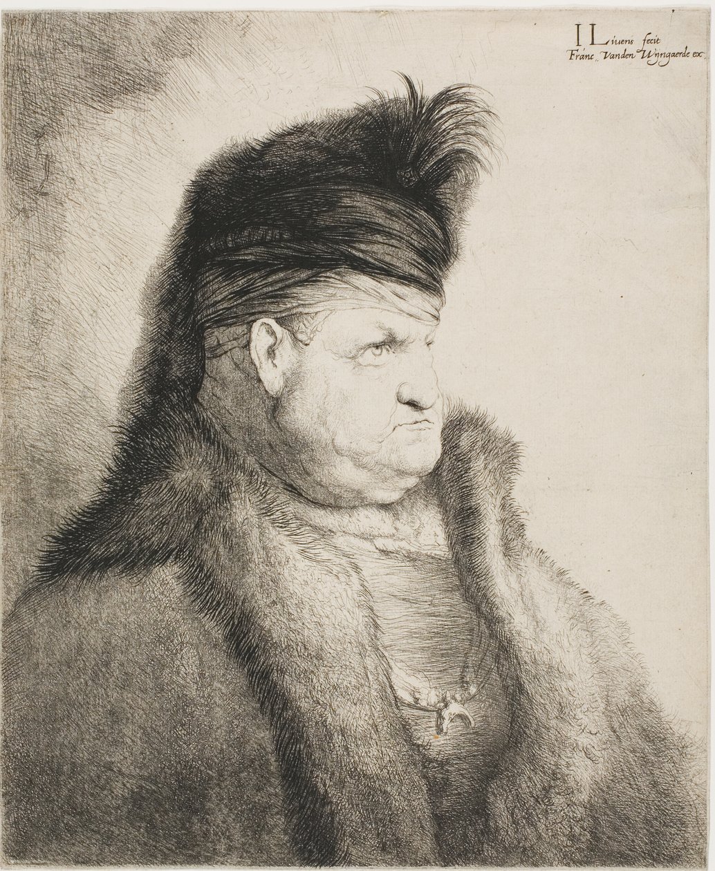 东方男子半身像 作者 扬·利文斯（Jan Lievens）