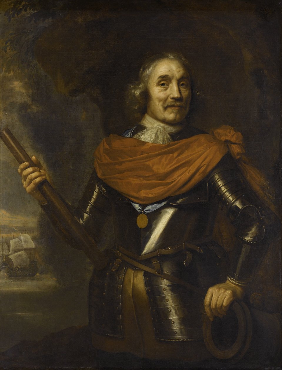 海军上将马滕·哈珀兹松（Maarten Harpertszoon）1597-1653年，1653年 作者 扬·利文斯（Jan Lievens）