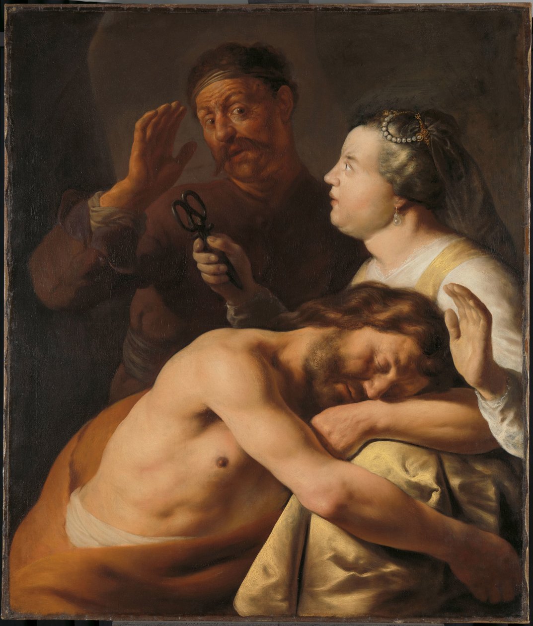 参孙与大利拉 作者 扬·利文斯（Jan Lievens）