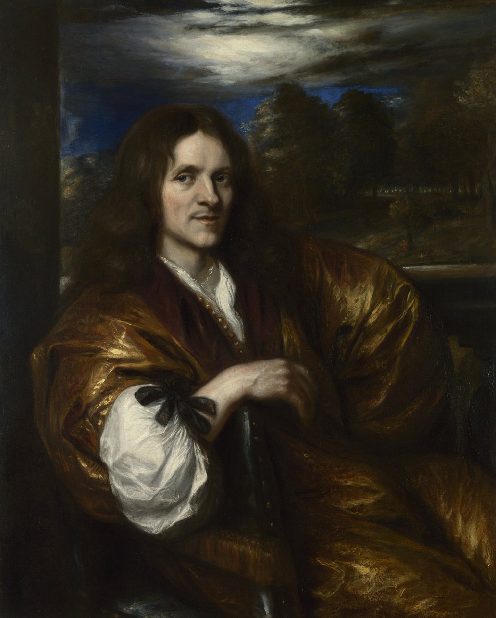 自画像，约1638年 作者 扬·利文斯（Jan Lievens）