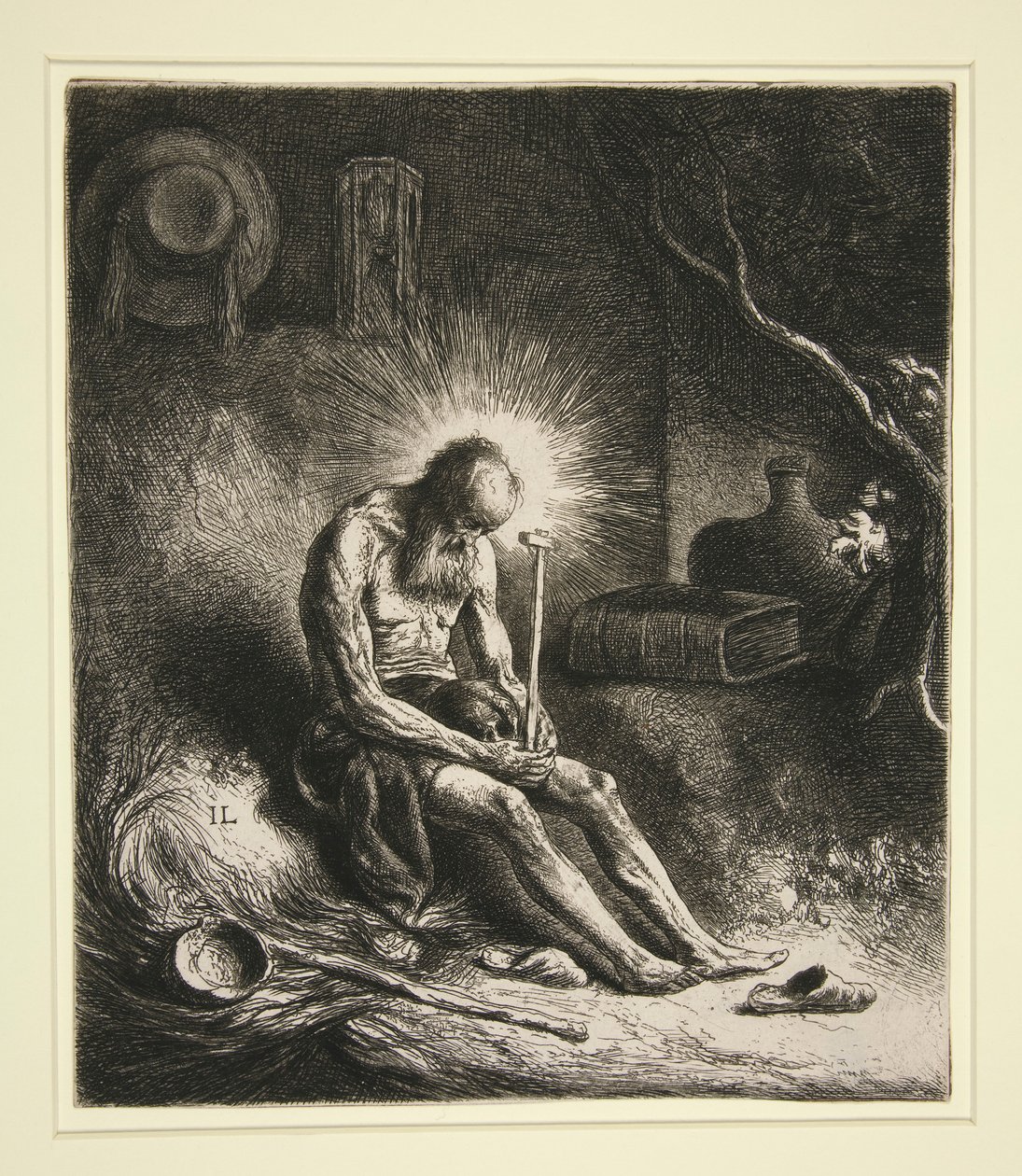 忏悔中的圣杰罗姆 作者 扬·利文斯（Jan Lievens）