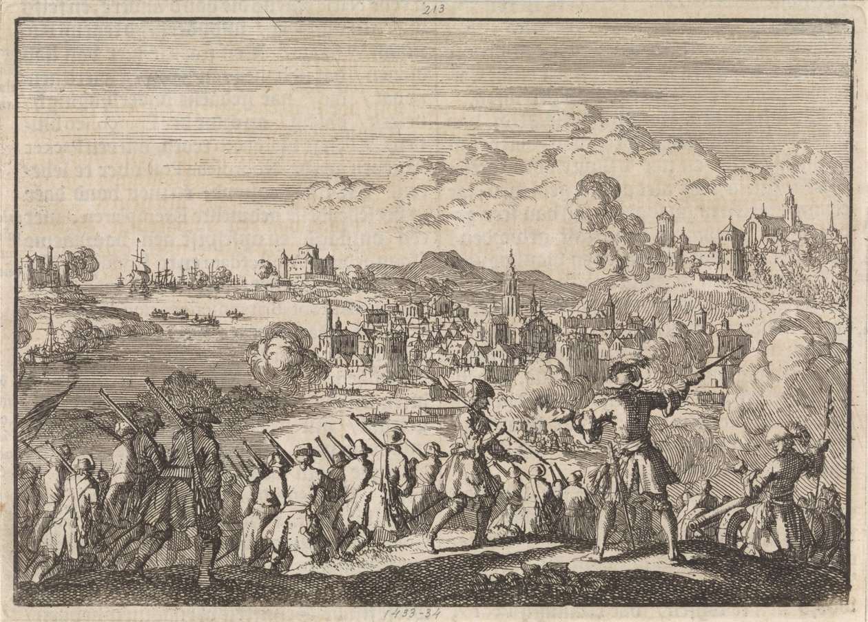 1697 年，法国人在 Pointis 的带领下攻占南美的卡塔赫纳 作者 扬·路肯（Jan Luyken）