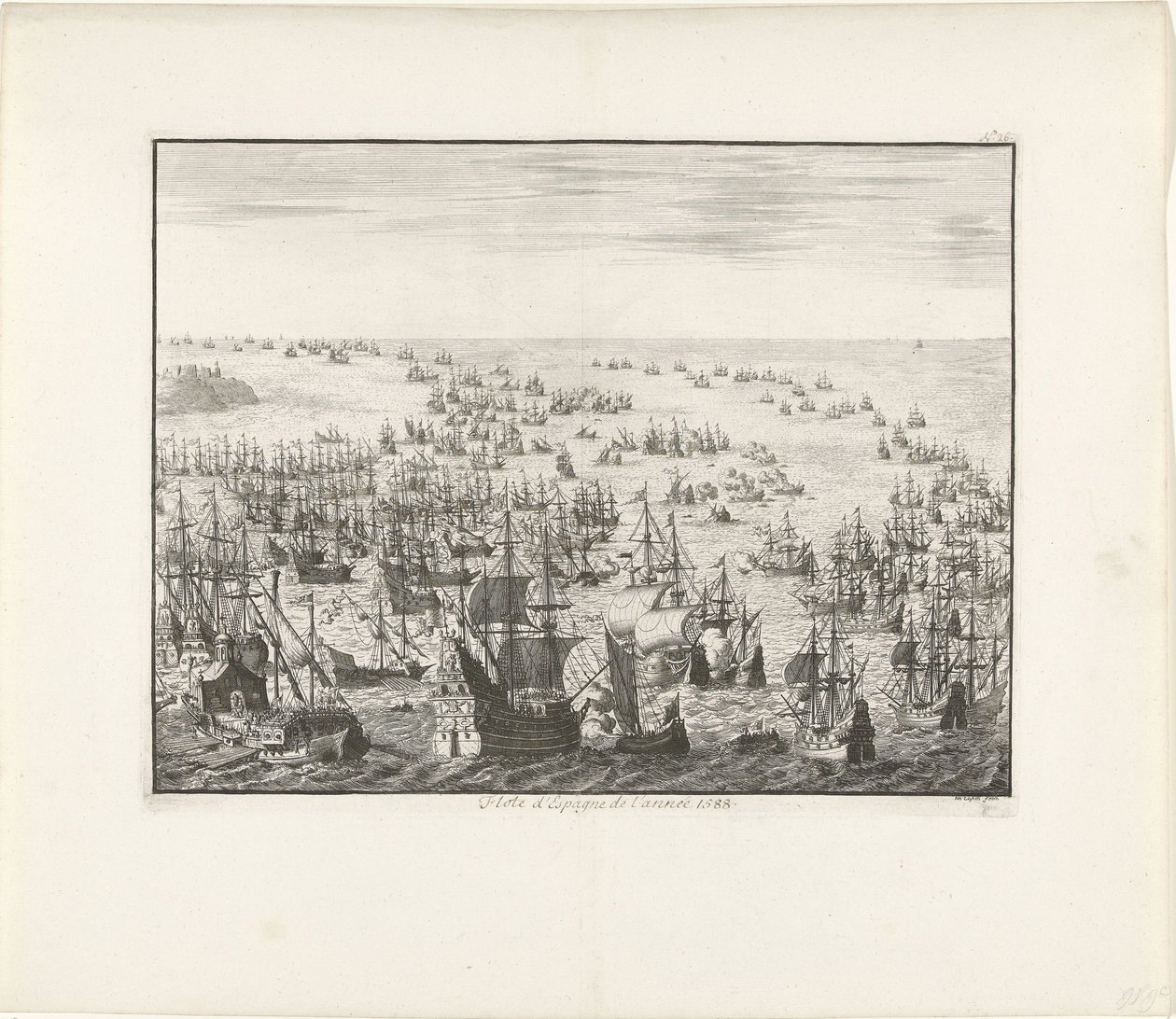 1588年西班牙无敌舰队沉没c。 1680 作者 扬·路肯（Jan Luyken）
