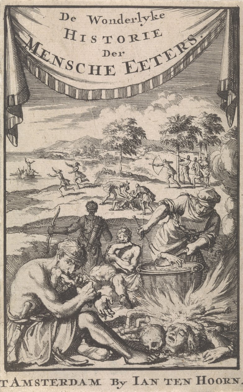 食人魔的奇妙历史，作者：A。Magyrus，1696年。 作者 扬·路肯（Jan Luyken）