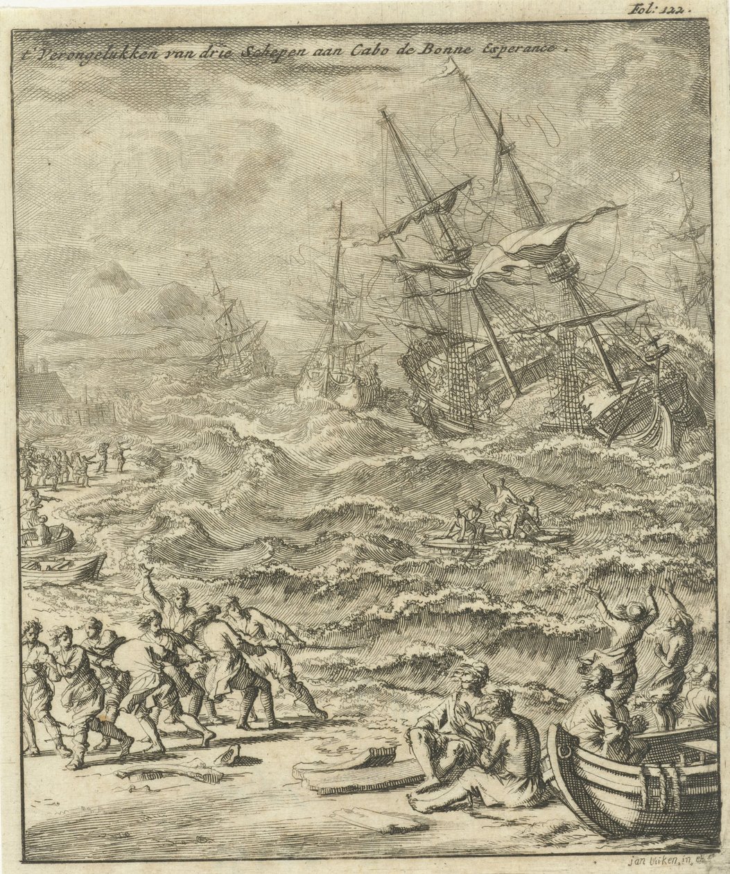 船只在好望角沉没，1693 年
