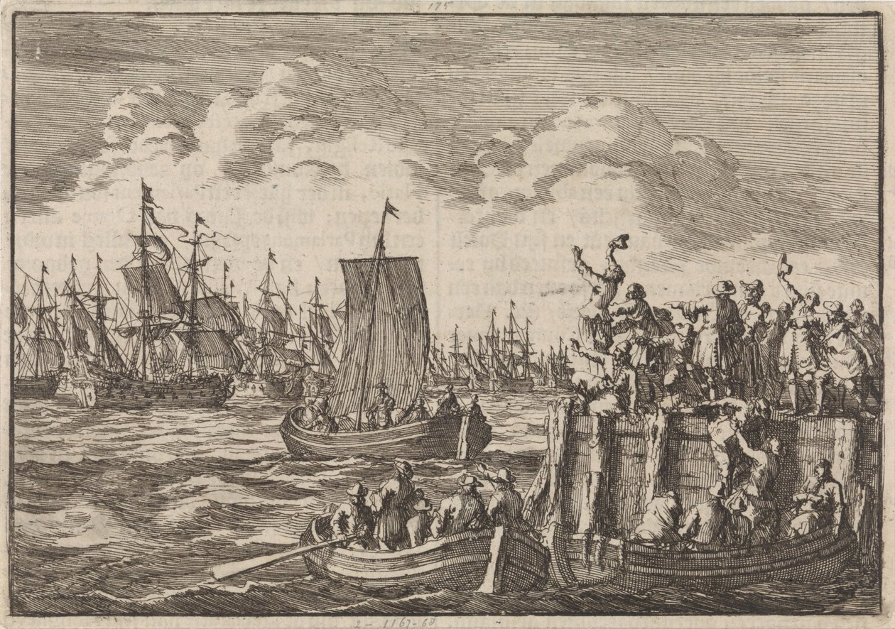 威廉三世率舰队前往英国，1688 年 作者 扬·路肯（Jan Luyken）