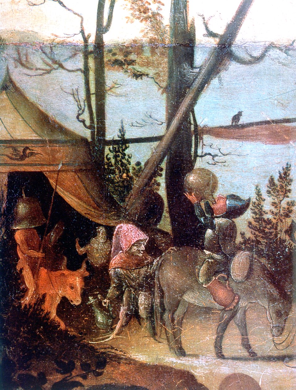景观场景，圣克里斯托弗的传说，c1520-1559 作者 扬·曼丁