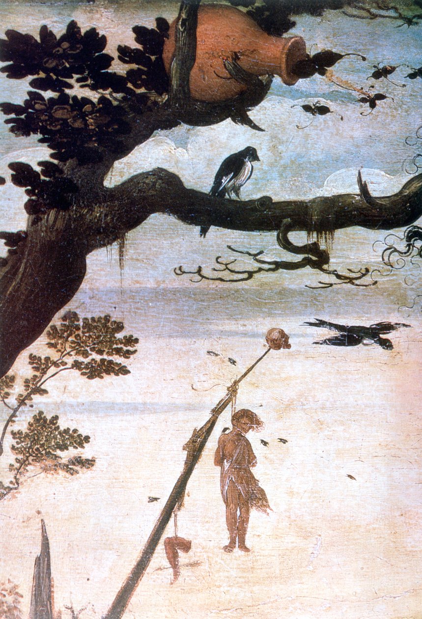 景观场景，圣克里斯托弗的传说，c1520-1559 作者 扬·曼丁