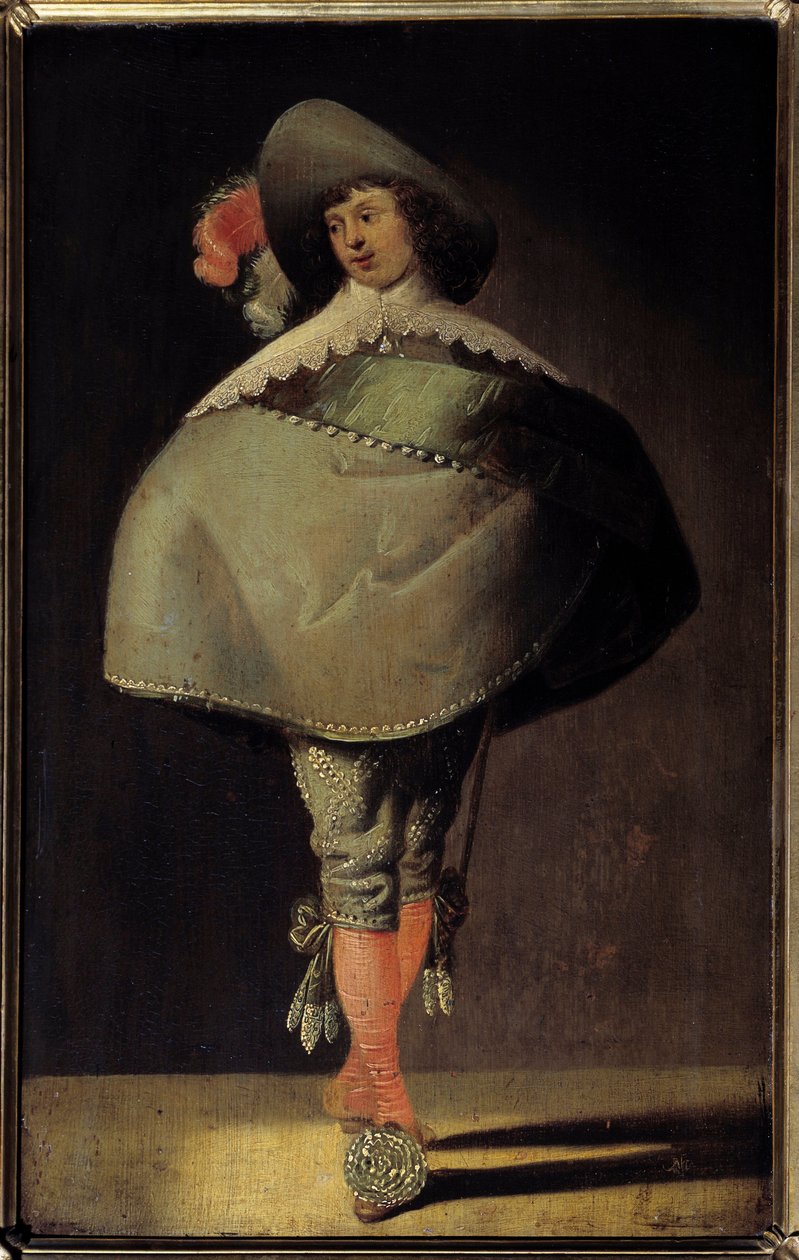 一位年轻的绅士。 Jan Martszen de Jonge 的绘画（1609 - 1647） 作者 扬·马岑·德·琼格