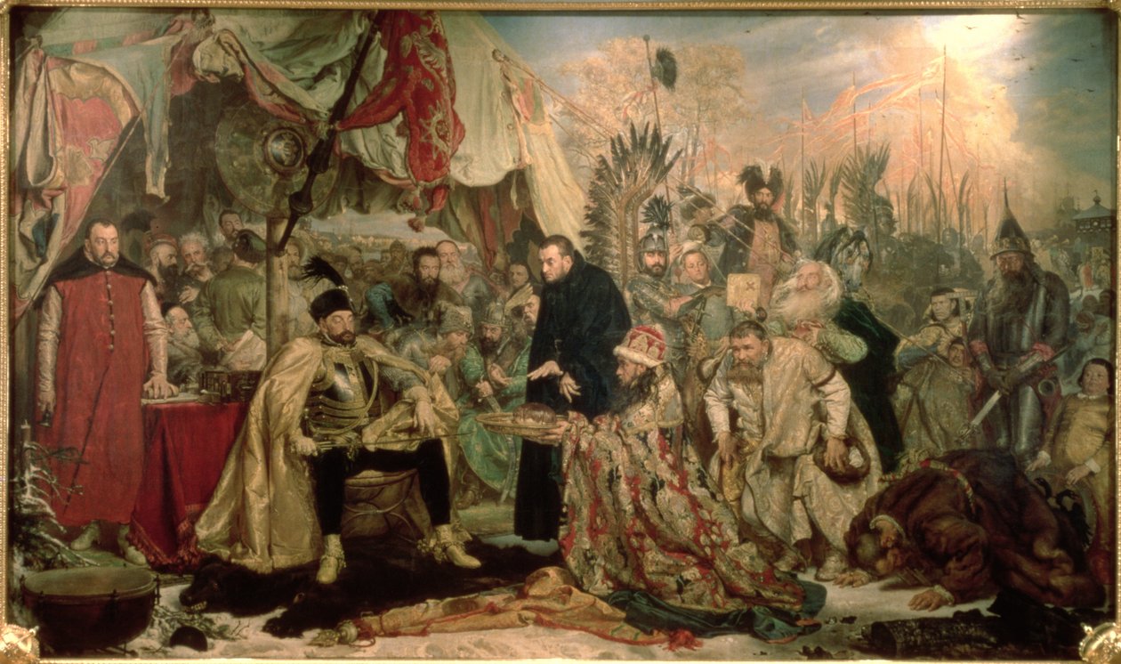 普斯科夫的沐浴，1872年 作者 扬·阿洛伊兹·马捷科