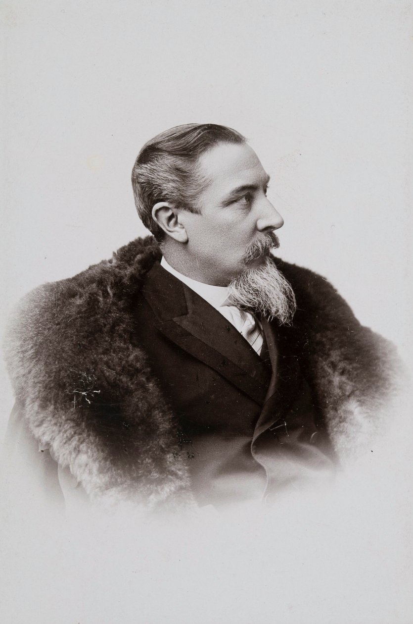 画家Henryk Siemiradzki的肖像，1843-1902，1893。 作者 扬·米茨科夫斯基