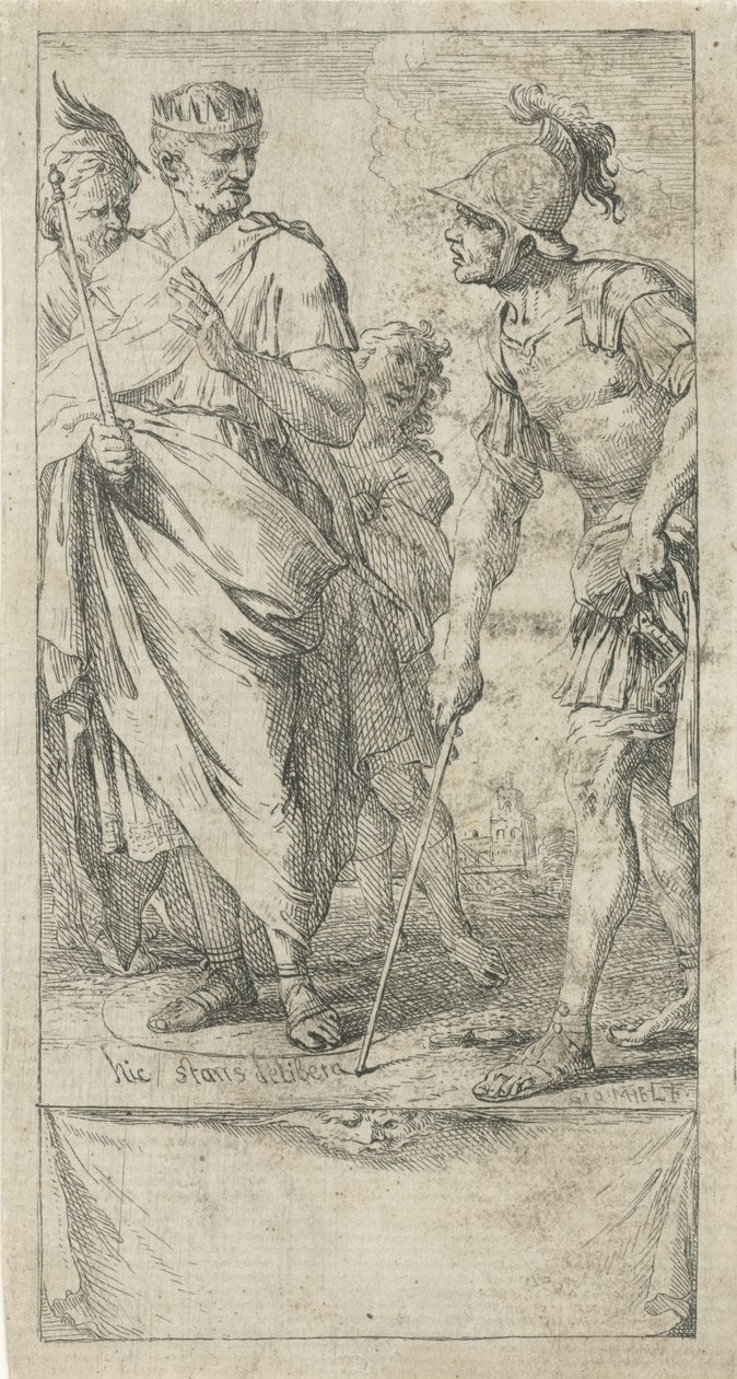 Popilius Laenas 画了一个圈 作者 扬·米尔（Jan Miel）