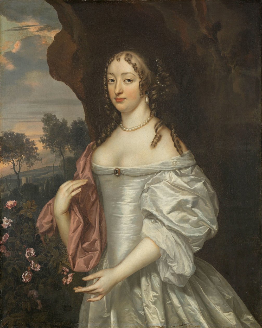 Portrait of Jacoba van Orliens, Wife of Jacob de Witte of Haamstede 作者 扬·米滕斯