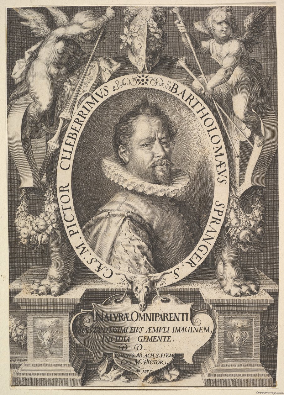 Bartholomeus Spranger的画像，约1616年。 作者 简·穆勒