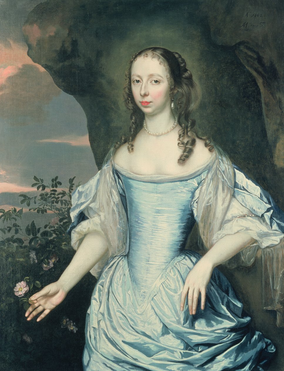 一位女士的肖像，1662年 作者 Jan Mytens或Mijtens