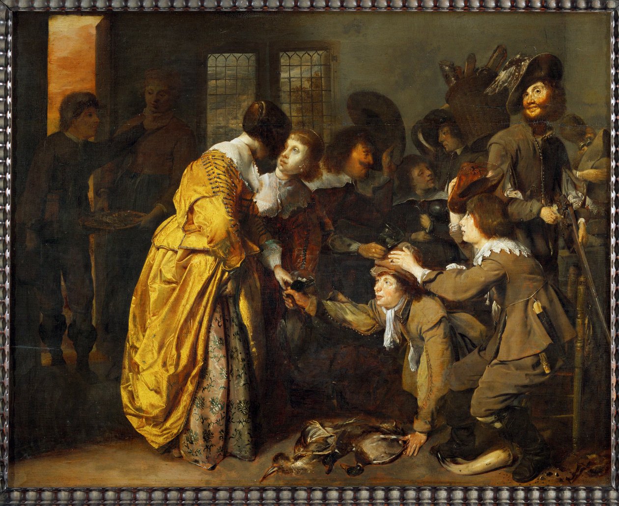 狩猎归来（橡木油画） 作者 简·奥利斯