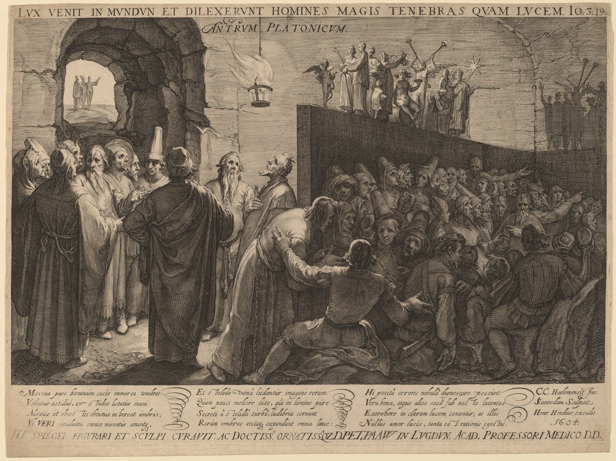柏拉图的洞穴 作者 Jan Pietersz Saenredam 在 Cornelis Cornelisz van Haarlem 之后
