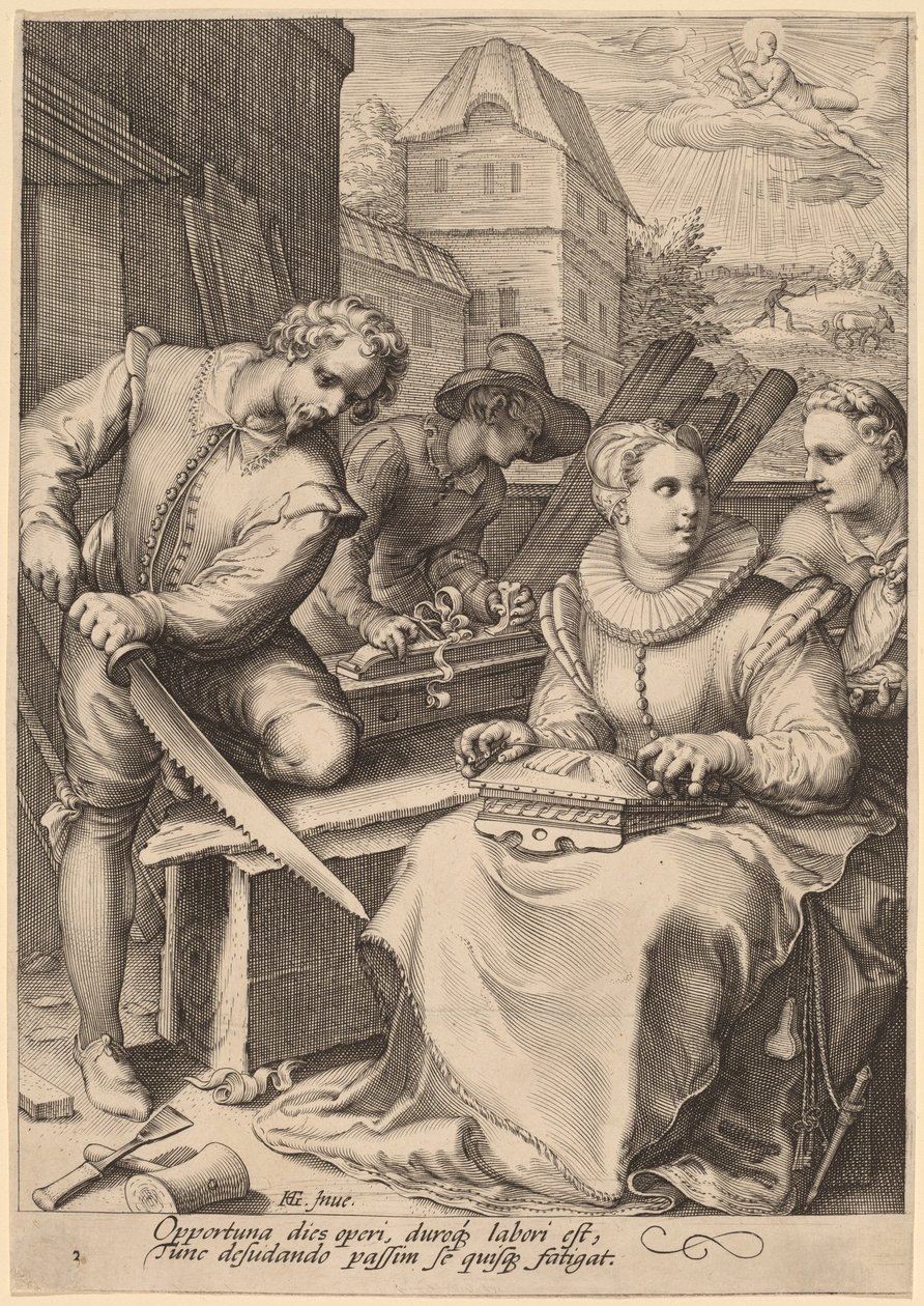 中午 作者 Jan Pietersz Saenredam，在 Hendrik Goltzius 之后