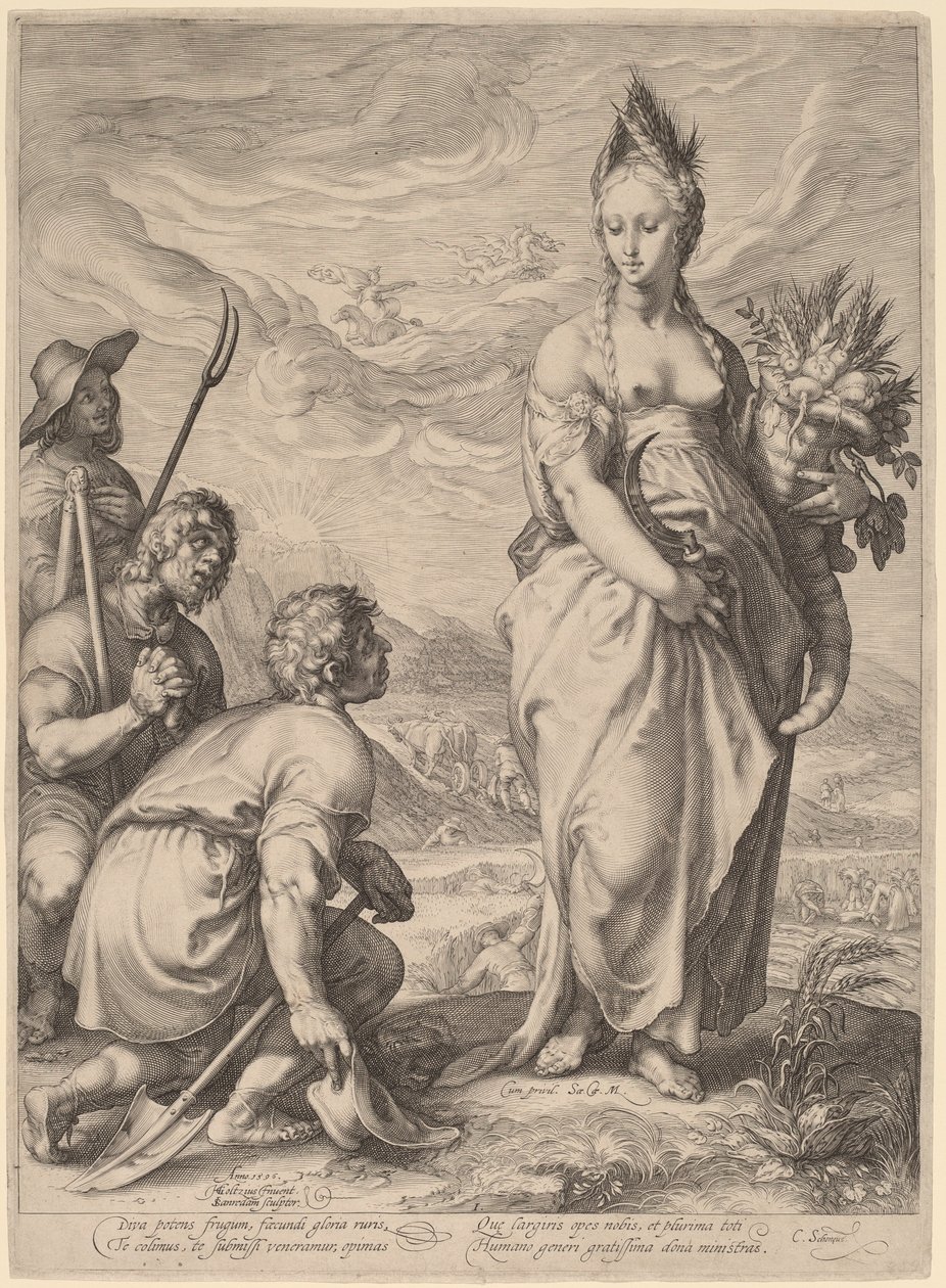 谷神崇拜 作者 Jan Pietersz Saenredam，在 Hendrik Goltzius 之后