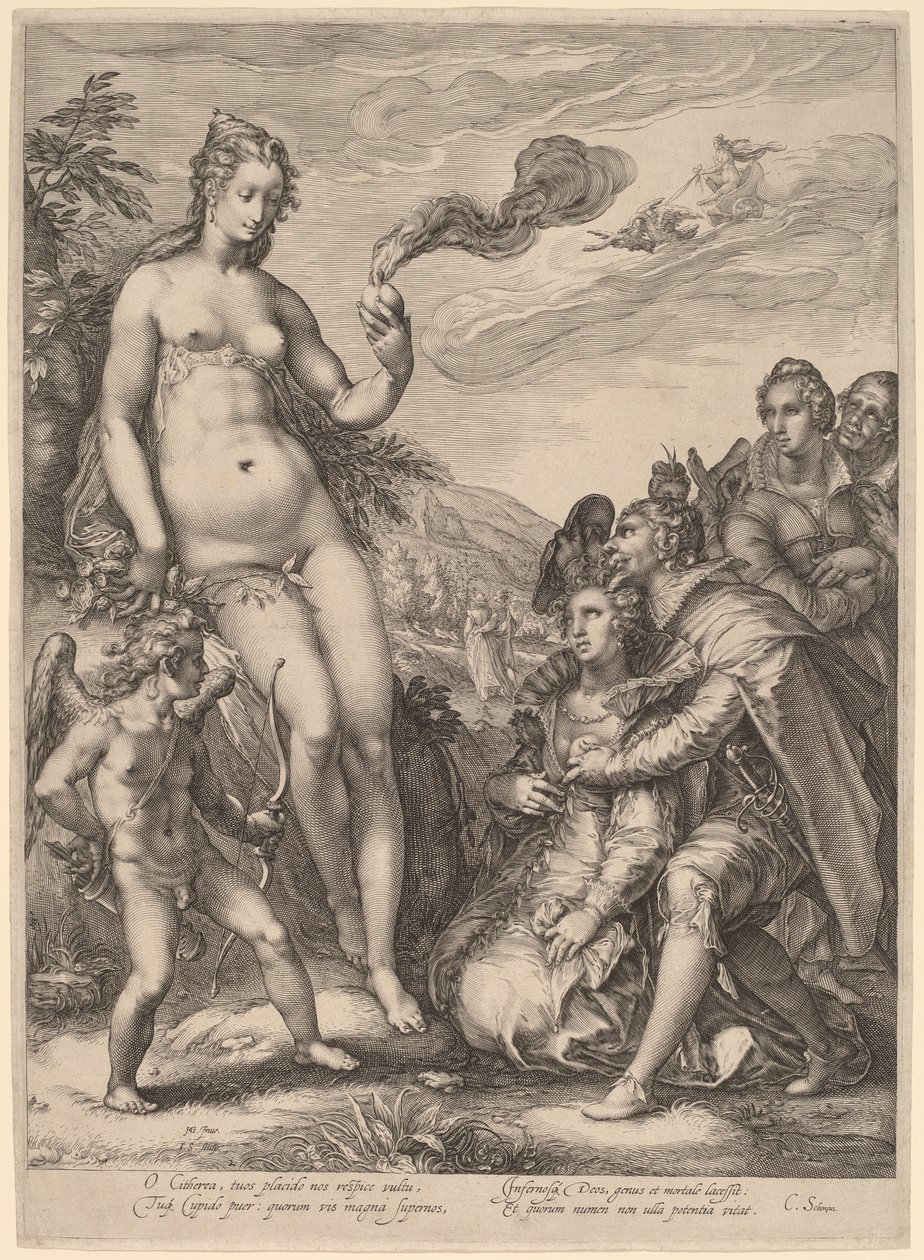 维纳斯的崇拜 作者 Jan Pietersz Saenredam，在 Hendrik Goltzius 之后