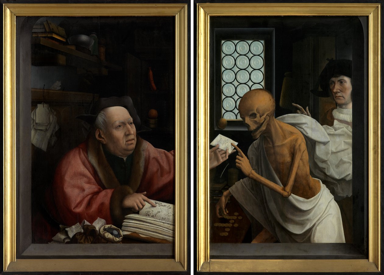 死亡与吝啬鬼》，约 1515-21 年（板上油画） 作者 扬·普罗沃斯特