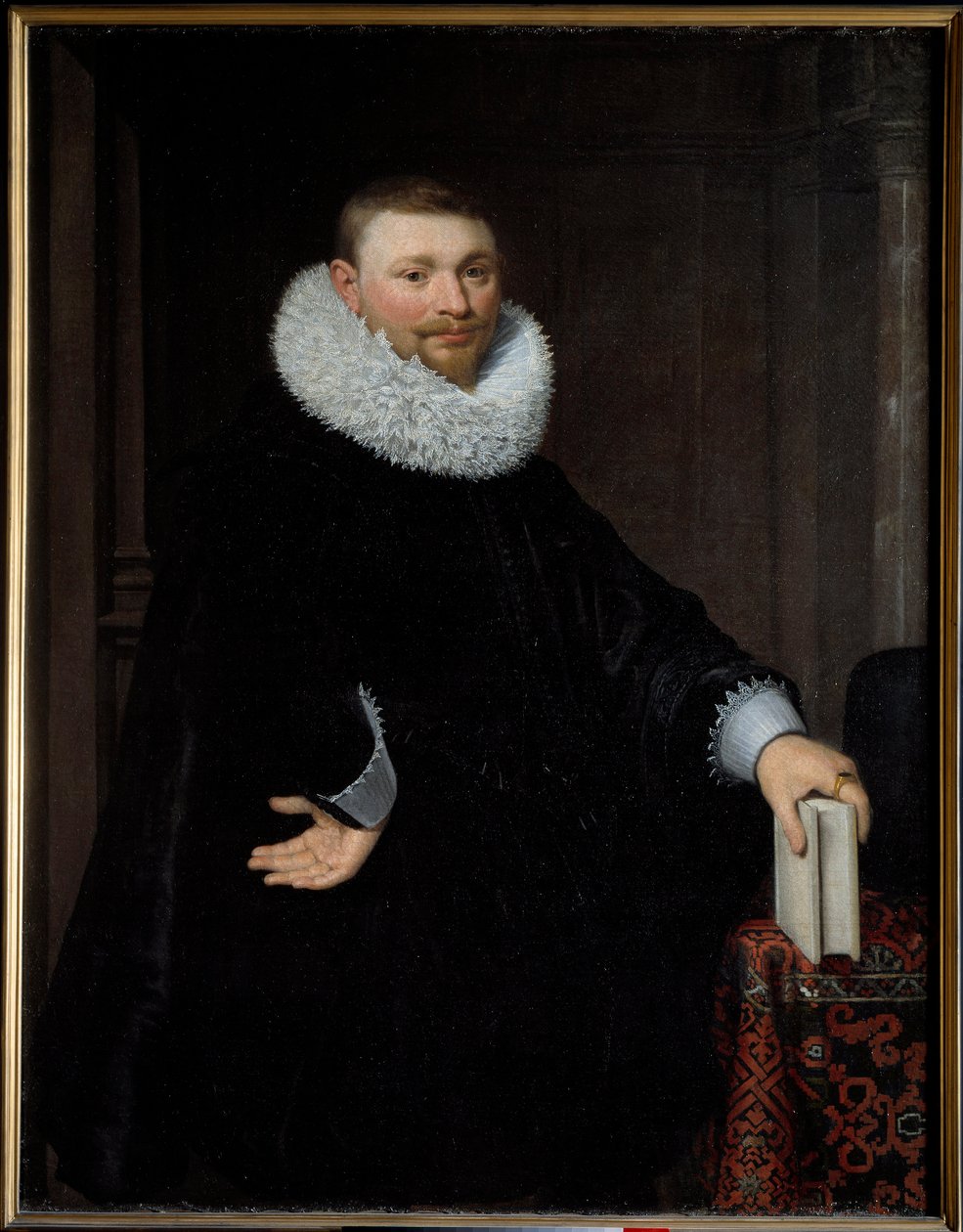 Vrydags Van Vollenhoven Jr.先生的画像。扬-范-拉维斯特恩（约1570-1657）的画作，Ec.Hol.，1620年左右。布面油画。尺寸：1,31 X 1,03米。里尔，美术博物馆 作者 扬·拉维斯汀（Jan Ravesteyn）