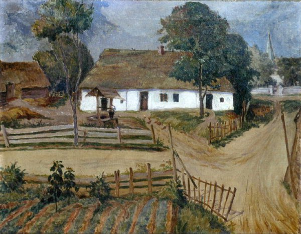 家园，约1925年（布面油画） 作者 扬·鲁布扎克（Jan Rubczak）