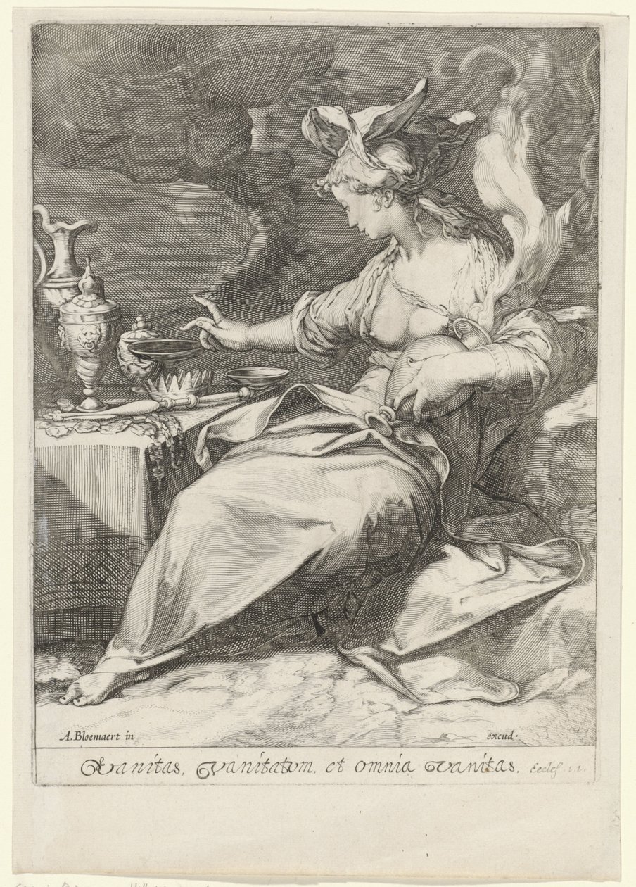 无常的寓言（Vanitas）
Vanitas，vanitatum et omnia vanitas（物体上的标题） 作者 扬·萨恩雷丹（Jan Saenredam）