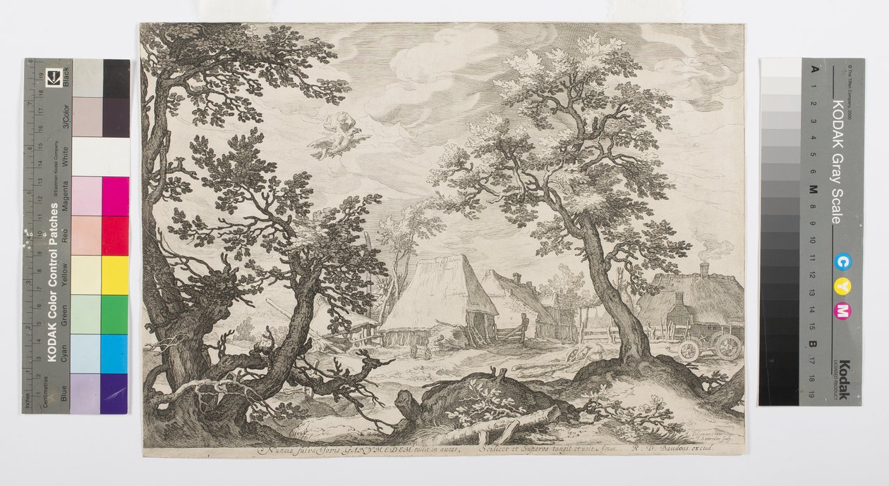 显示Ganymede的绑架的风景，c.1600 作者 扬·萨恩雷丹（Jan Saenredam）