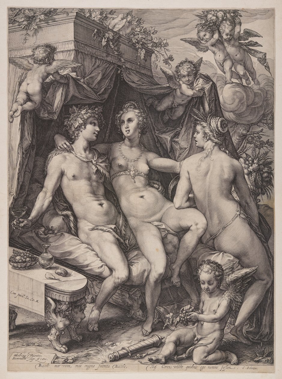 Sine Cerere 和 Baccho Friget Venus 作者 扬·萨恩雷丹（Jan Saenredam）