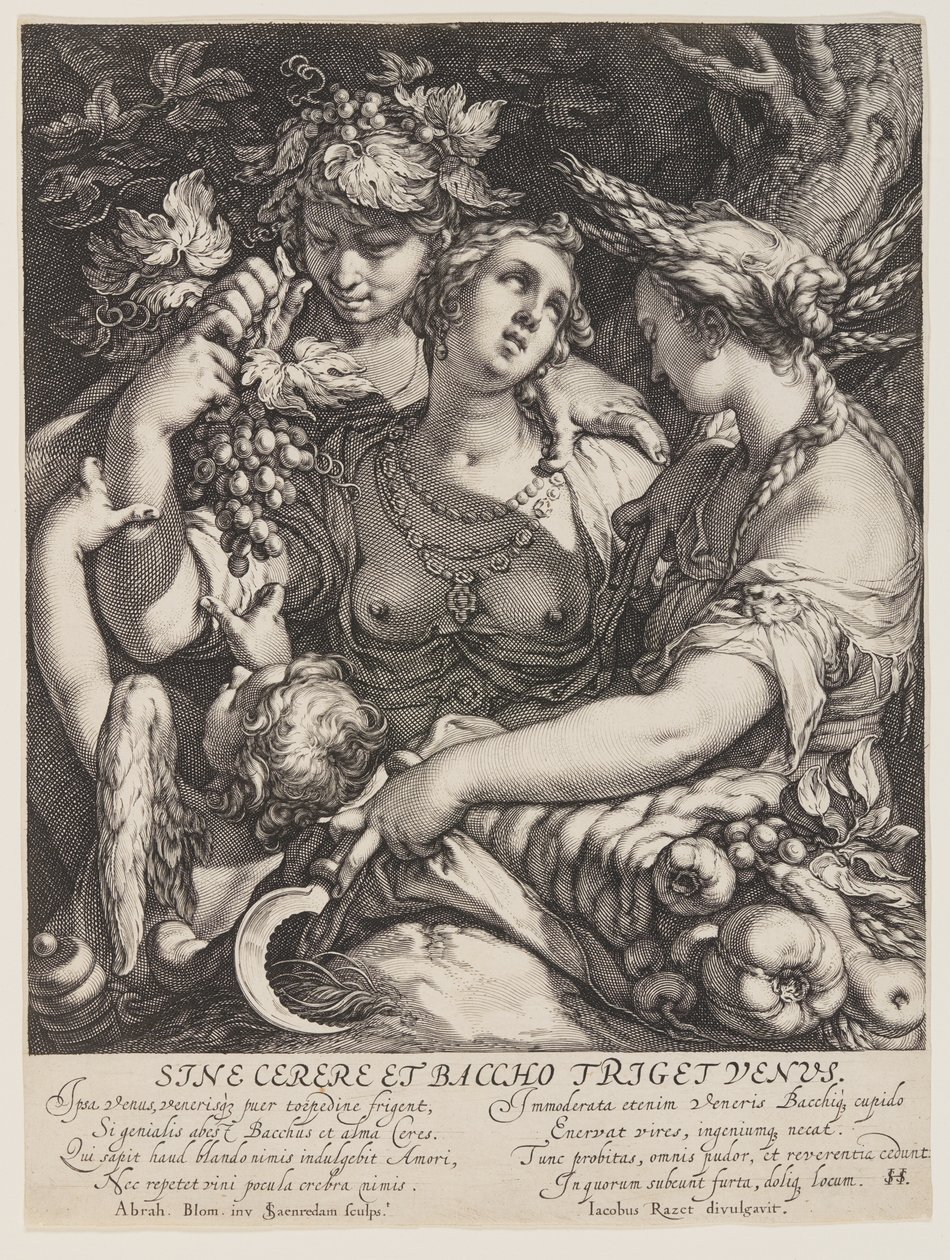 Sine Cerere 和 Baccho Friget Venus 作者 扬·萨恩雷丹（Jan Saenredam）