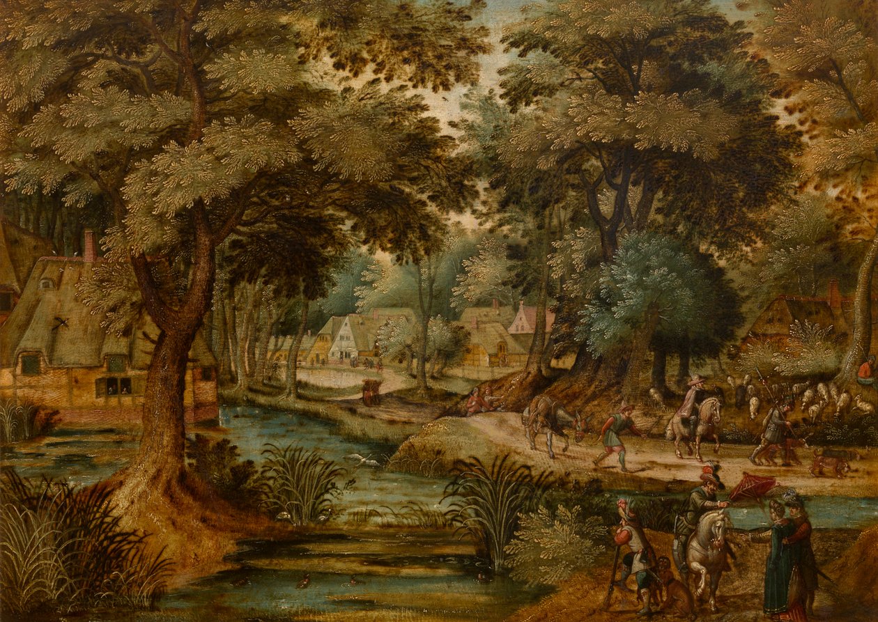 风景（铜板油画） 作者 扬·西伯雷兹（Jan Siberechts）