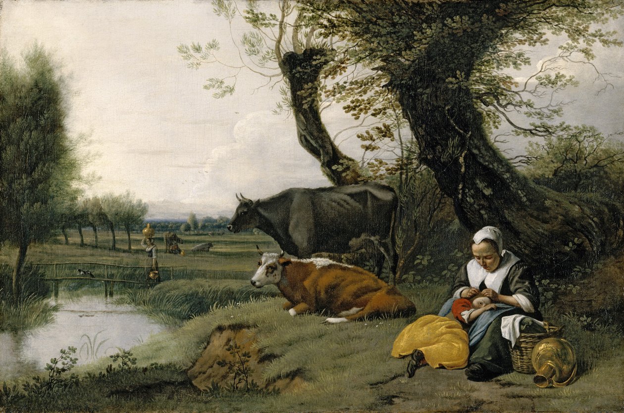 田园风光，c.1667-1668 作者 扬·西伯雷兹（Jan Siberechts）