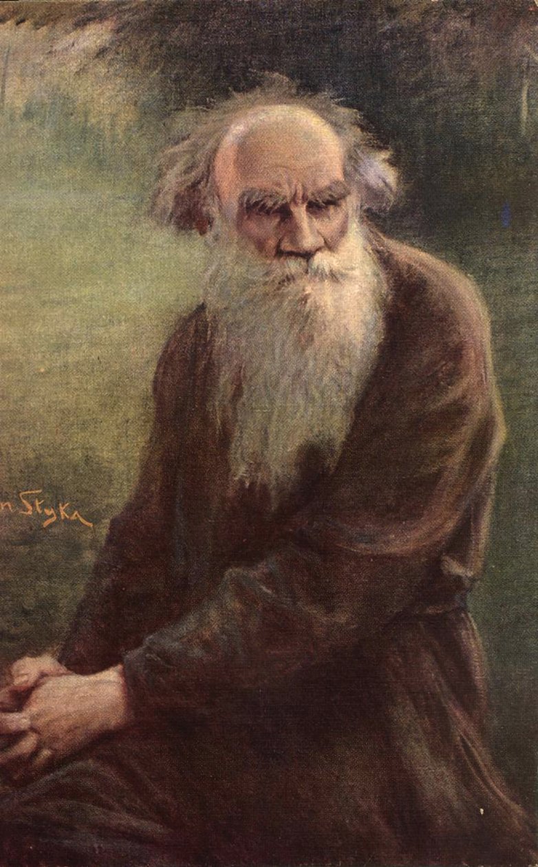 作者肖像Leo N.Tolstoy 1828-1910，1910 作者 简·斯蒂卡