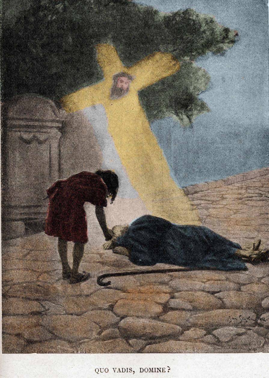 Quo vadis dominates?(第二十三章）扬-斯蒂卡（1858-1925）为亨利克-西恩凯维茨的小说《Quo Vadis》所作的插图。 作者 简·斯蒂卡